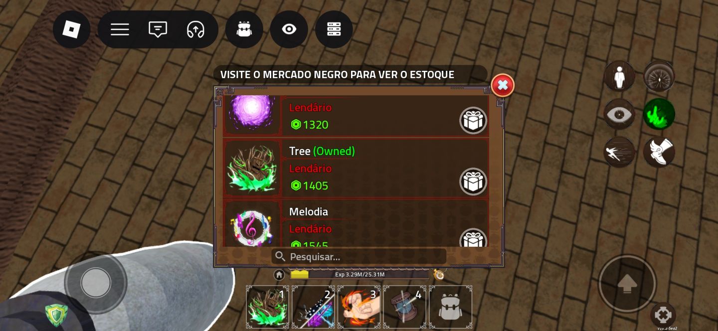 Conta de King legacy com tree, demon e gravity perm com yorube haki do rei