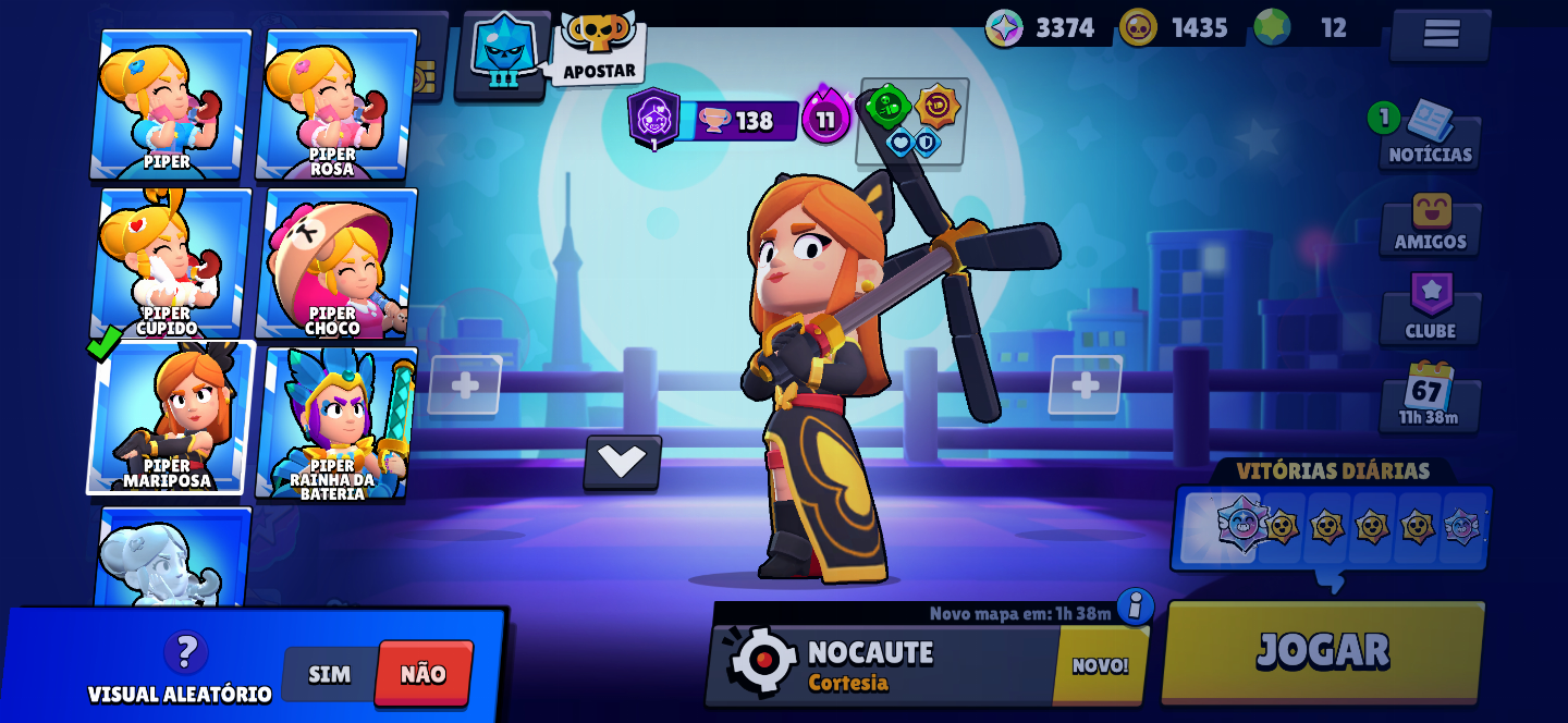 CONTA BRAWL STARS 42K TROFÉUS 35 Prestígios | 4 Skins Lendárias |