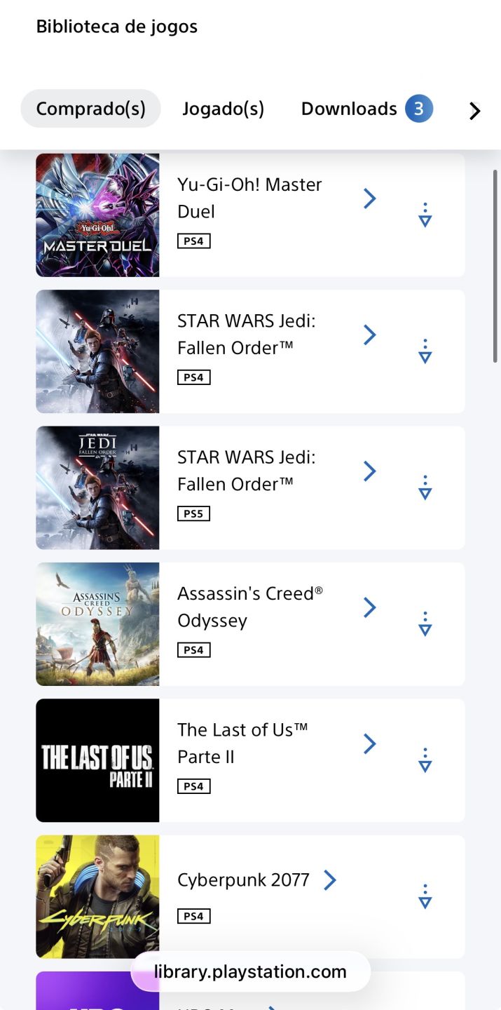 Conta PlayStation (PS4 e PS5) com diversos jogos