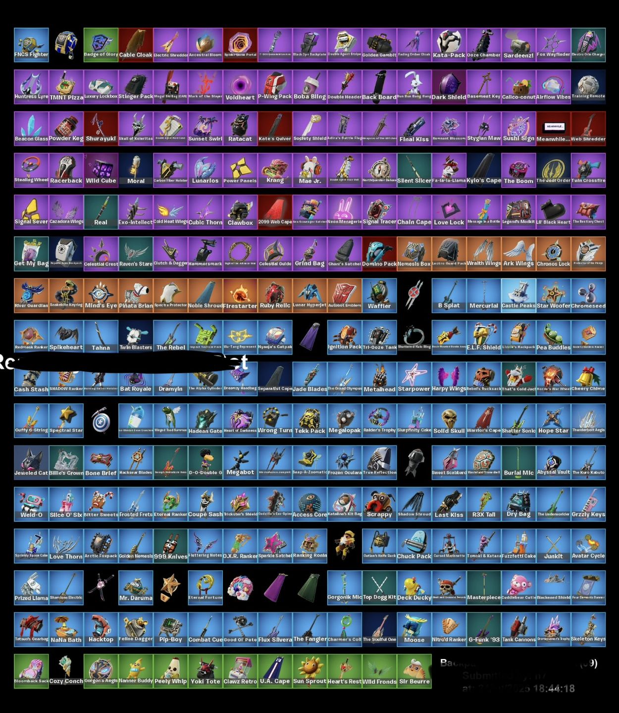 Conta Fortnite com 234 skins (skins que não voltam) e diversas outras coisas