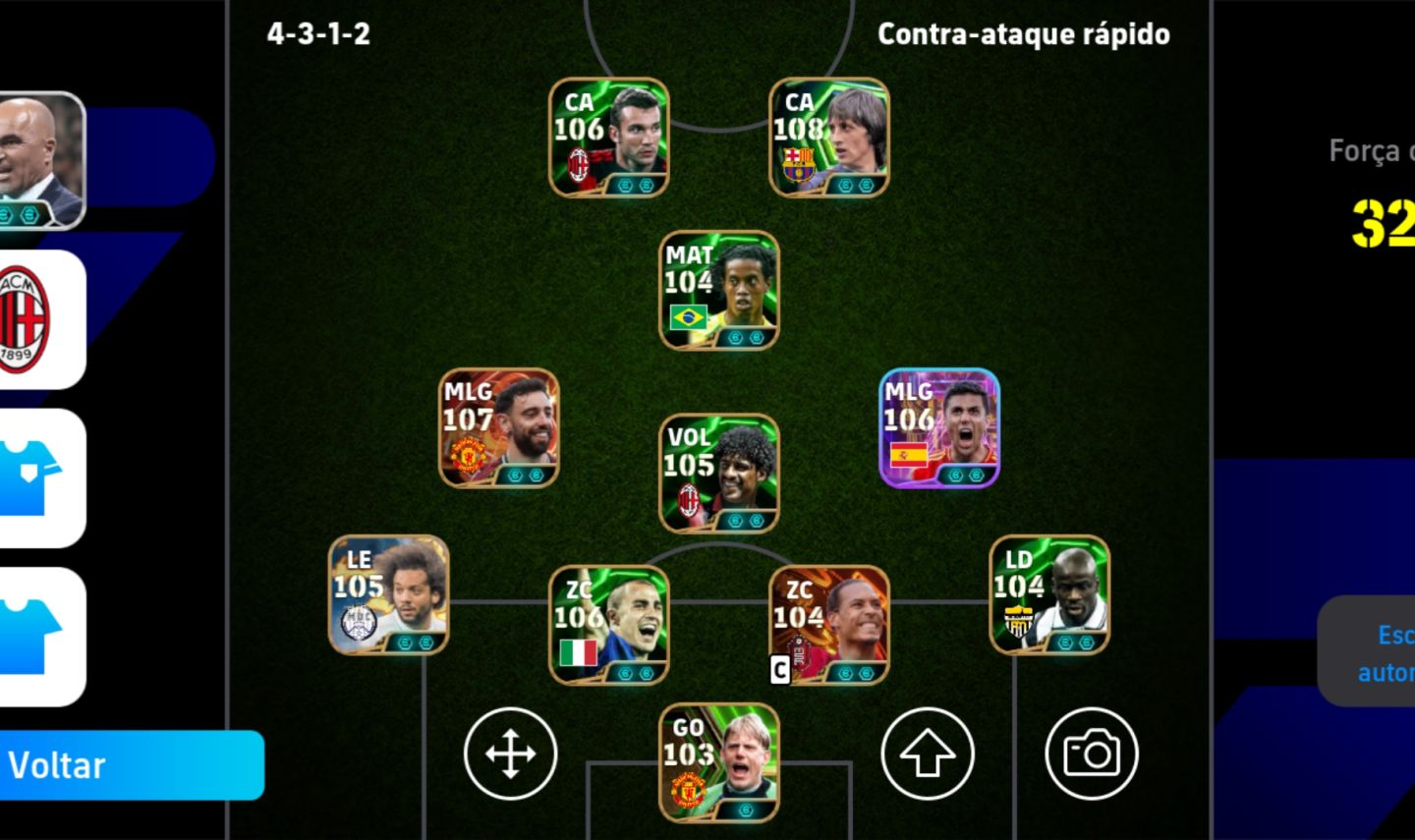 Conta braba de efootball