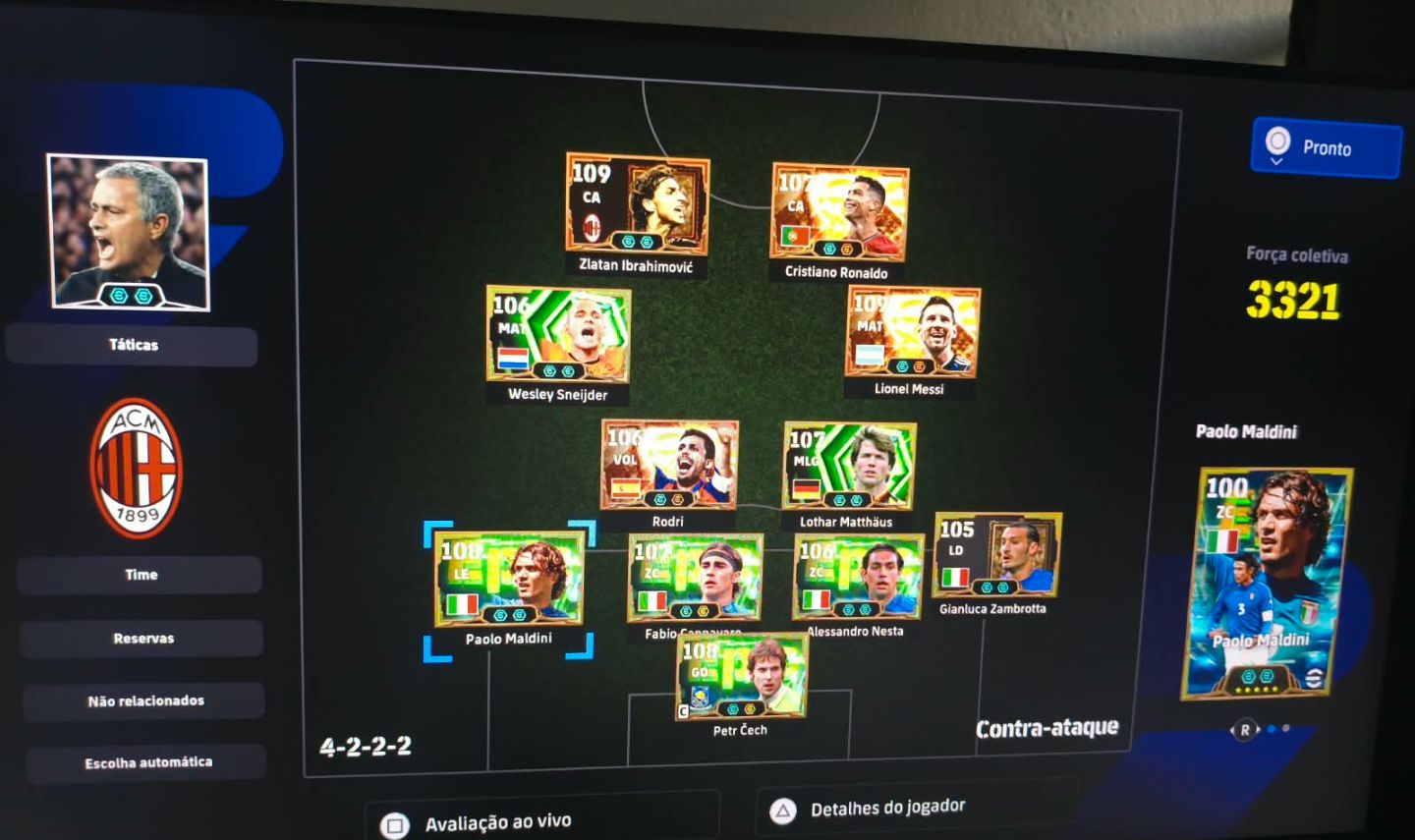 Conta de efootball para console