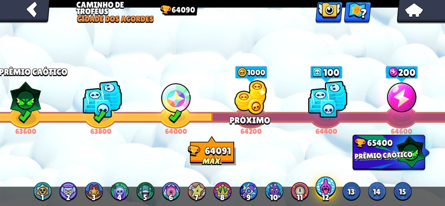 Conta de brawl 64k de trofeus, parei de jogar, para sair logo