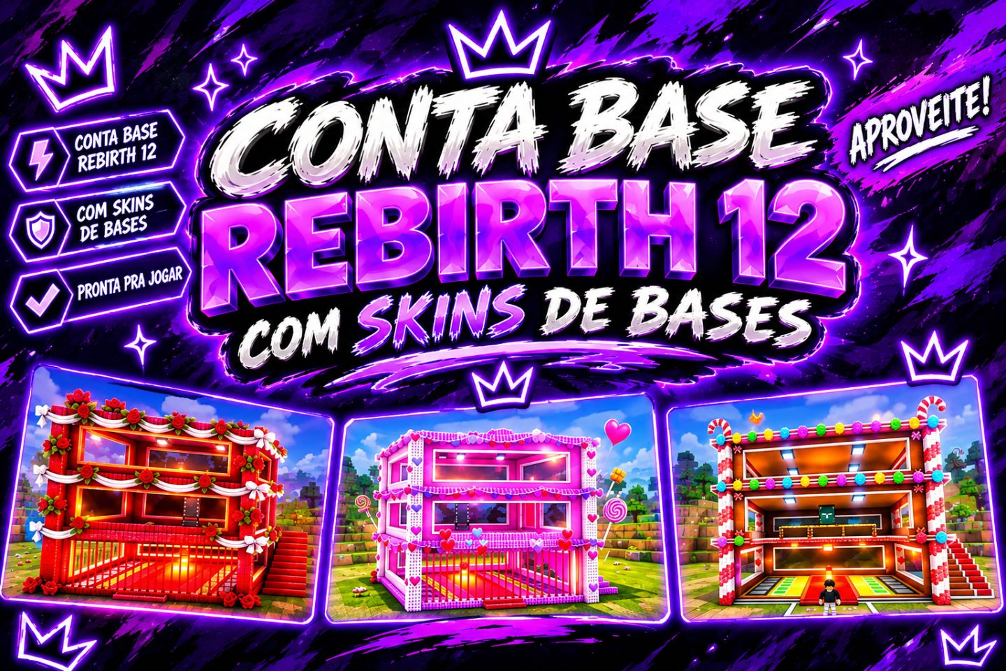 CONTAS BASES REBIRTH 12 COM SKINS DE BASES MENOR PREÇO