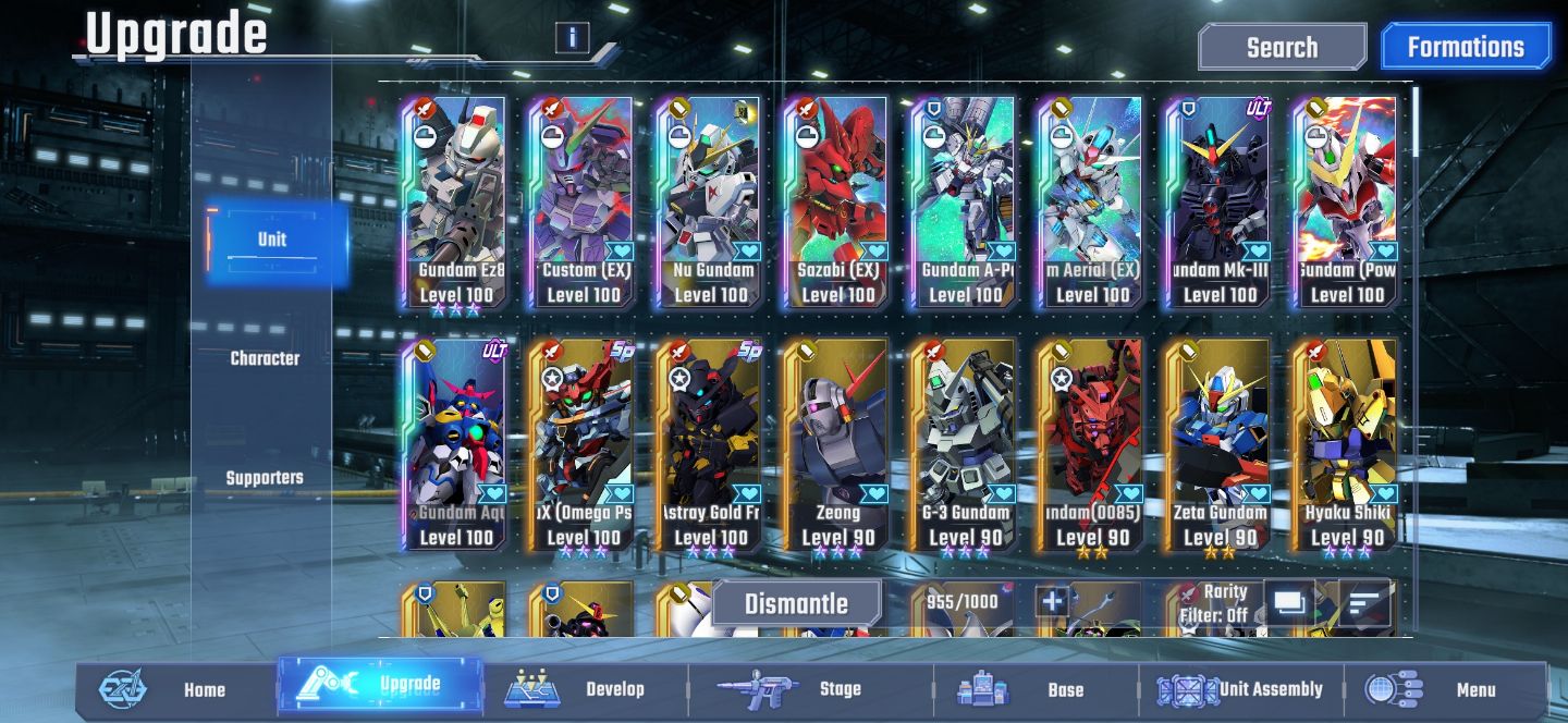 Conta SD Gundam bem upada.