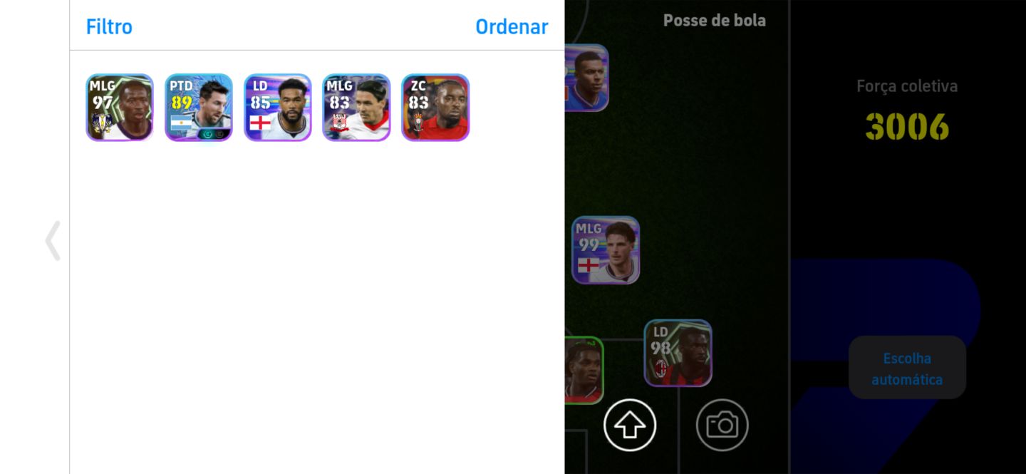 Conta Efootball Samuel etoo 107 gerrard 104 Wesley 105