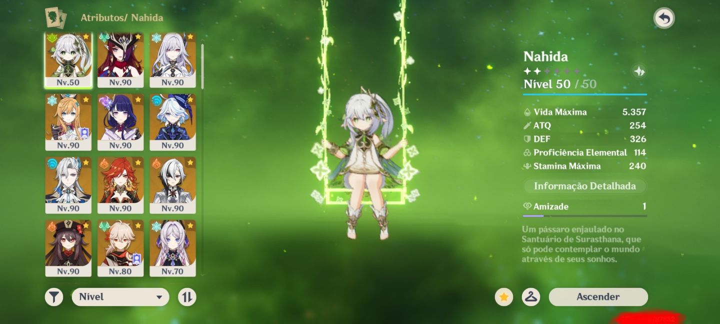 CONTA GENSHIN/ AR 60/ 67 PERSONAGEM no total / 20 personagem 5 estrelas