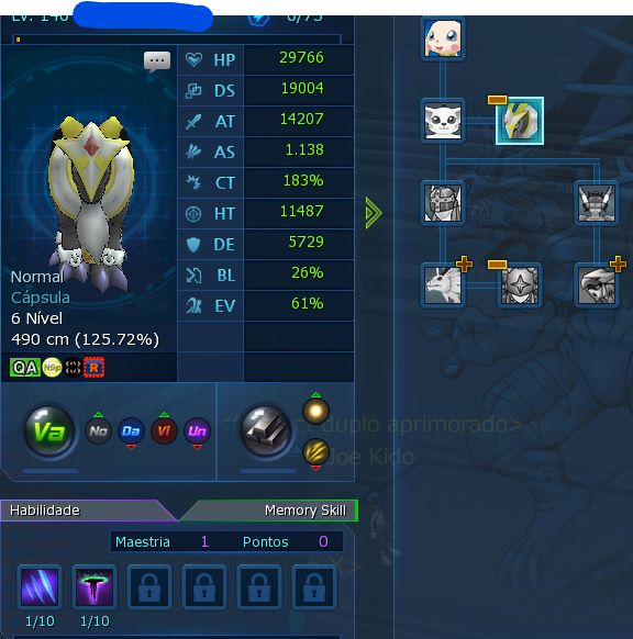 Conta Tamer 157 - OMM, SusaEx, 13 SSS+ - Servidor: Alphamon (LADMO)