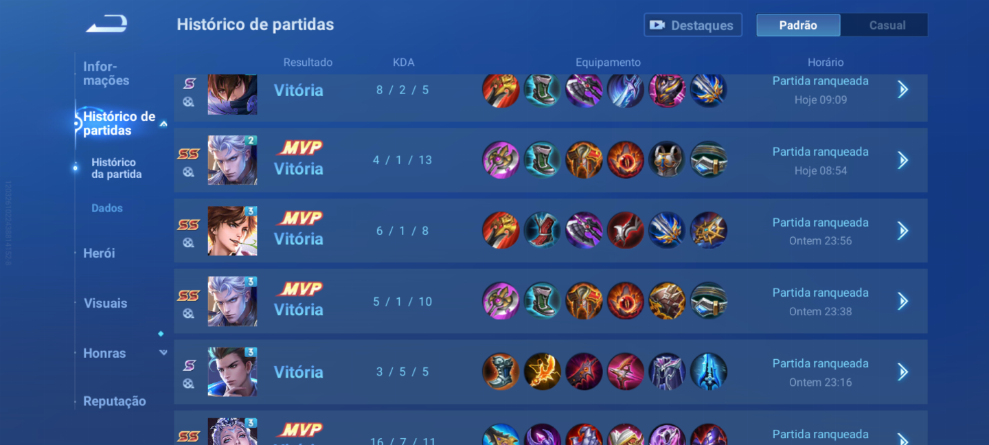 Suba até o lenda elojob Honor of kings