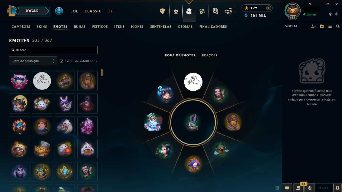 Lol Antiga Rara 2014 | 446 Skins + 41 Skins Vava | Prata 3/Unranked