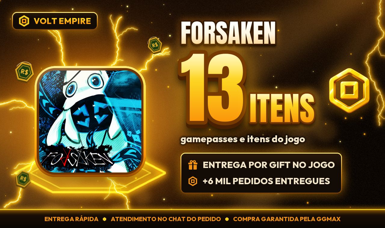 Forsaken | Gamepasses e Itens por Gift | Entrega Rápida