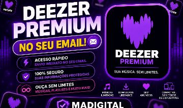 DEEZER PREMIUM 30 DIAS-NO SEU E-MAIL