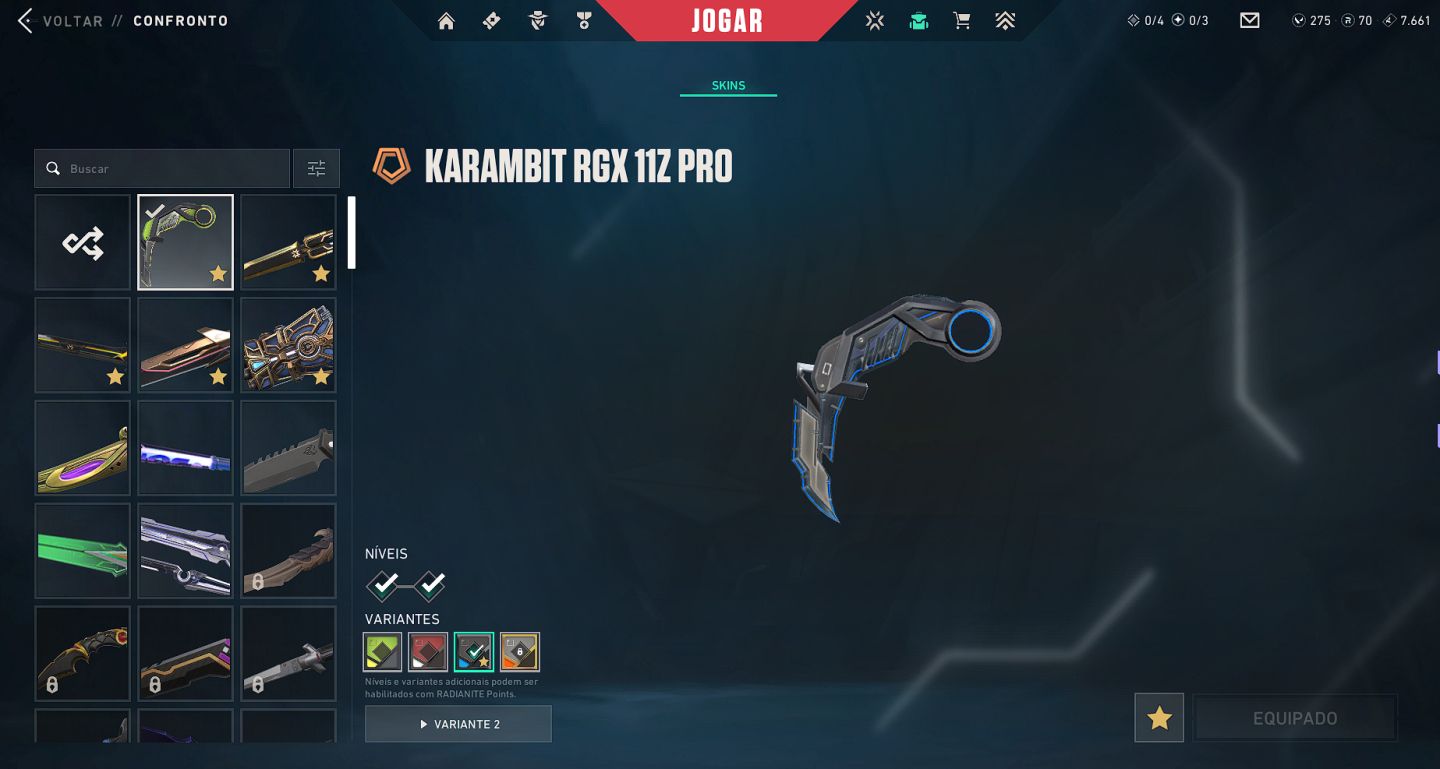 CONTA VALORANT ASCENDENTE 1 | SKINS PREMIUM + FACA VARIADAS + 3.300 investidos