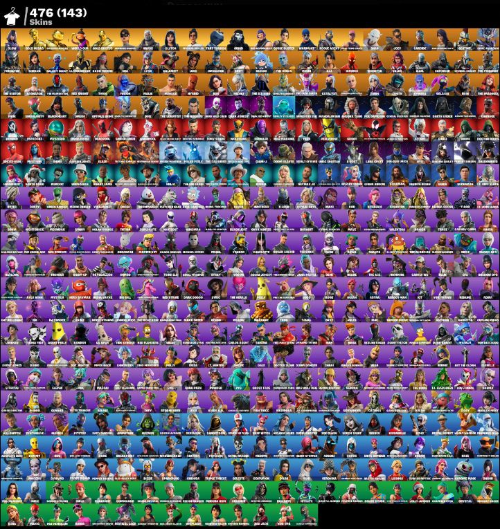 476 skins | OG STW | Glow | Gold Midas | Gold Meowscles | WORLD CUP | Gold Brutu