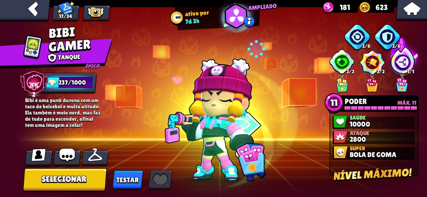 CONTA BRAWL STARS 24k troféus, várias skins ( lendárias, evento, miticas)