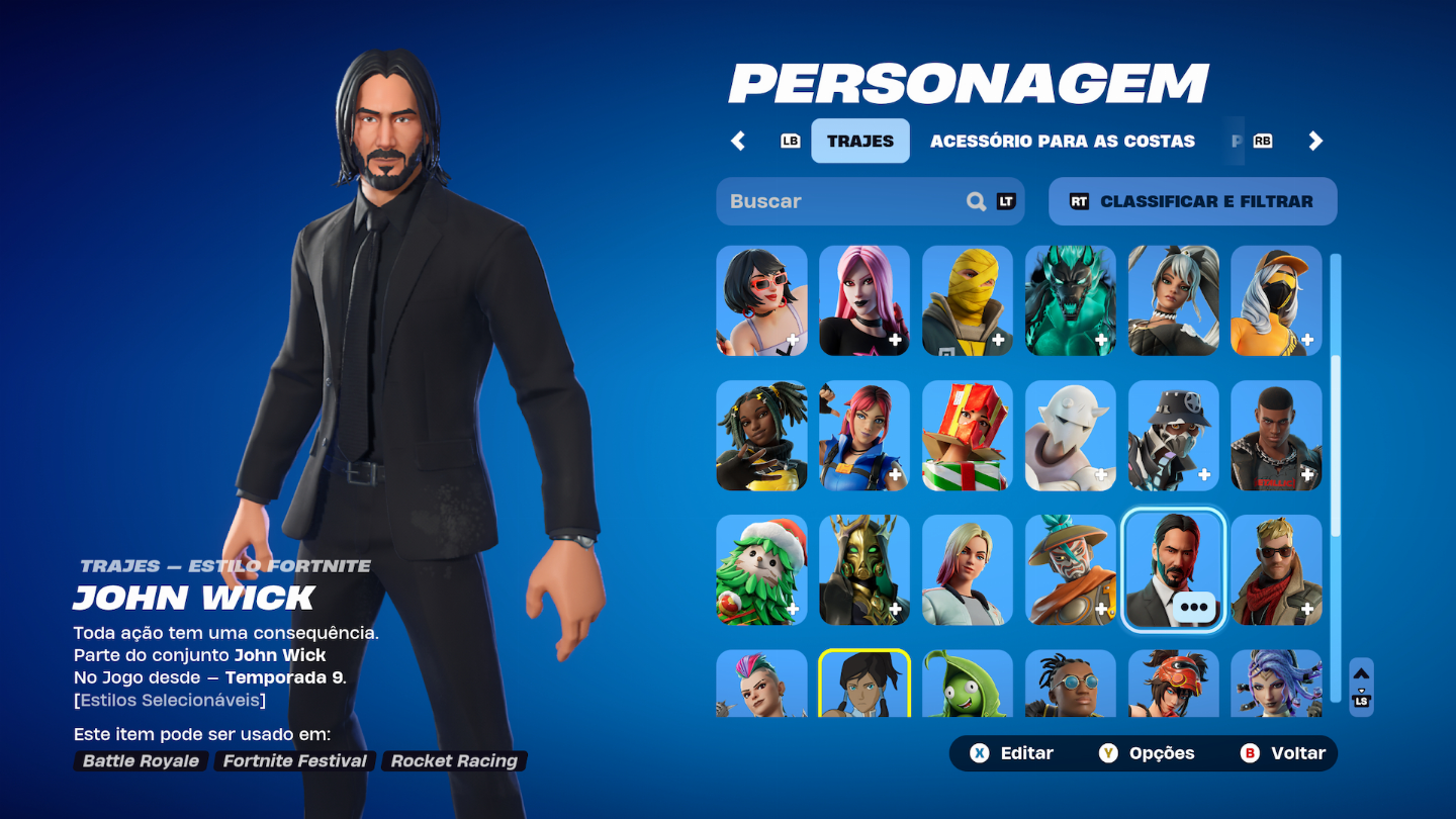 CONTA DE FORTNITE CRIADA EM 2018 COM VARIAS SKINS