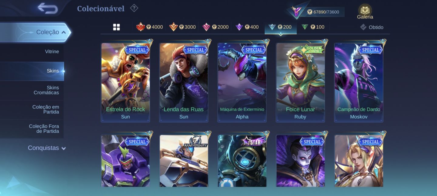 Conta Mobile Legends Lendária