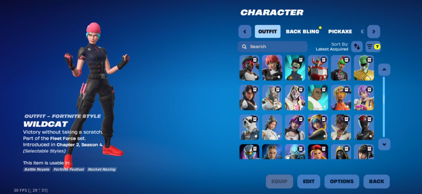 CONTA DE FORTNITE COM WILDCAT