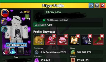 A CONTA DE BLOX FRUITS 3 TITULOS RAROS