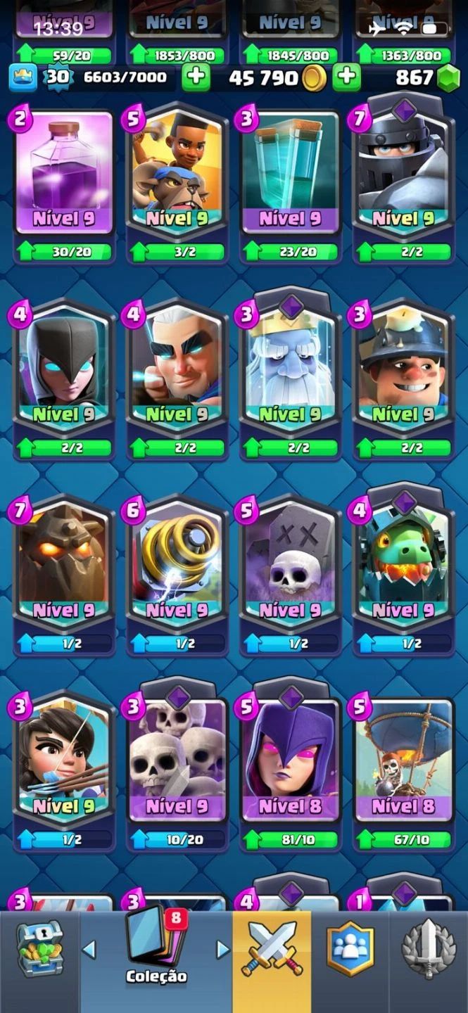 Promoção Conta Clash Royale Nivel 30