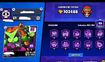 CONTA BRAWL STARS GLOBAL FULL ACESSO + SKINS RARAS