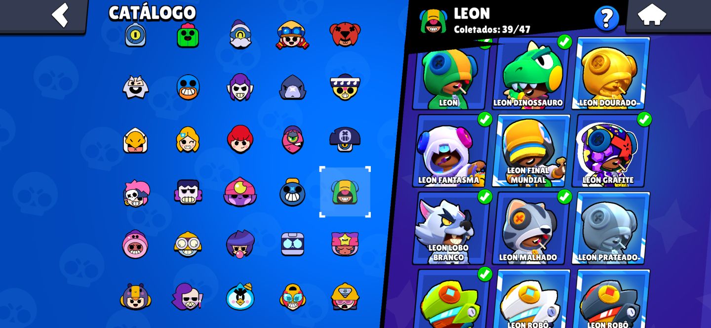 CONTA BRAWL STARS OG | COLEÇÃO COMPLETA + 74K TROFÉUS