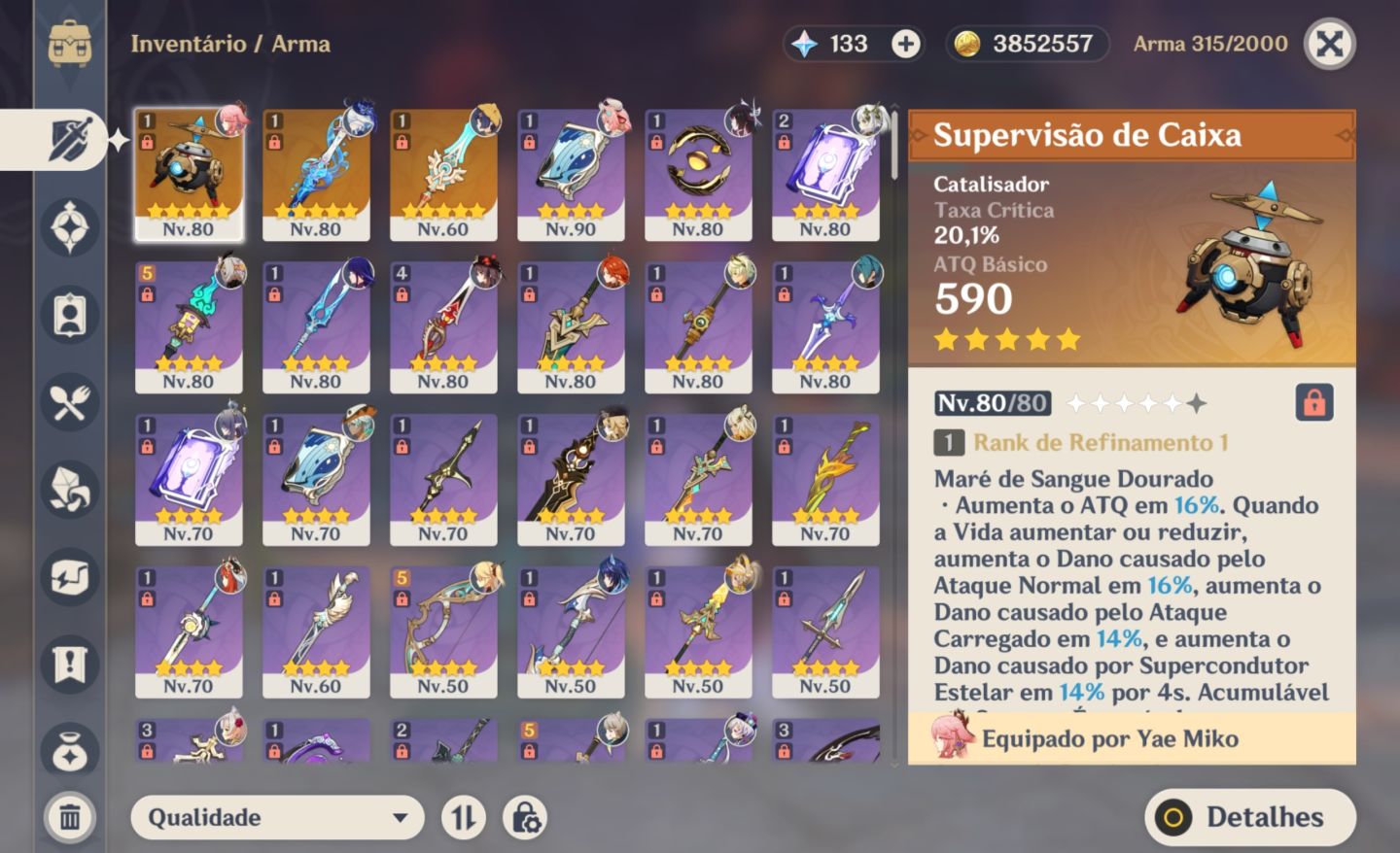 CONTA END GAME COM COLUMBINA, LAUMA, YAE, ODETTE, FURINA+SIG E MAIS!