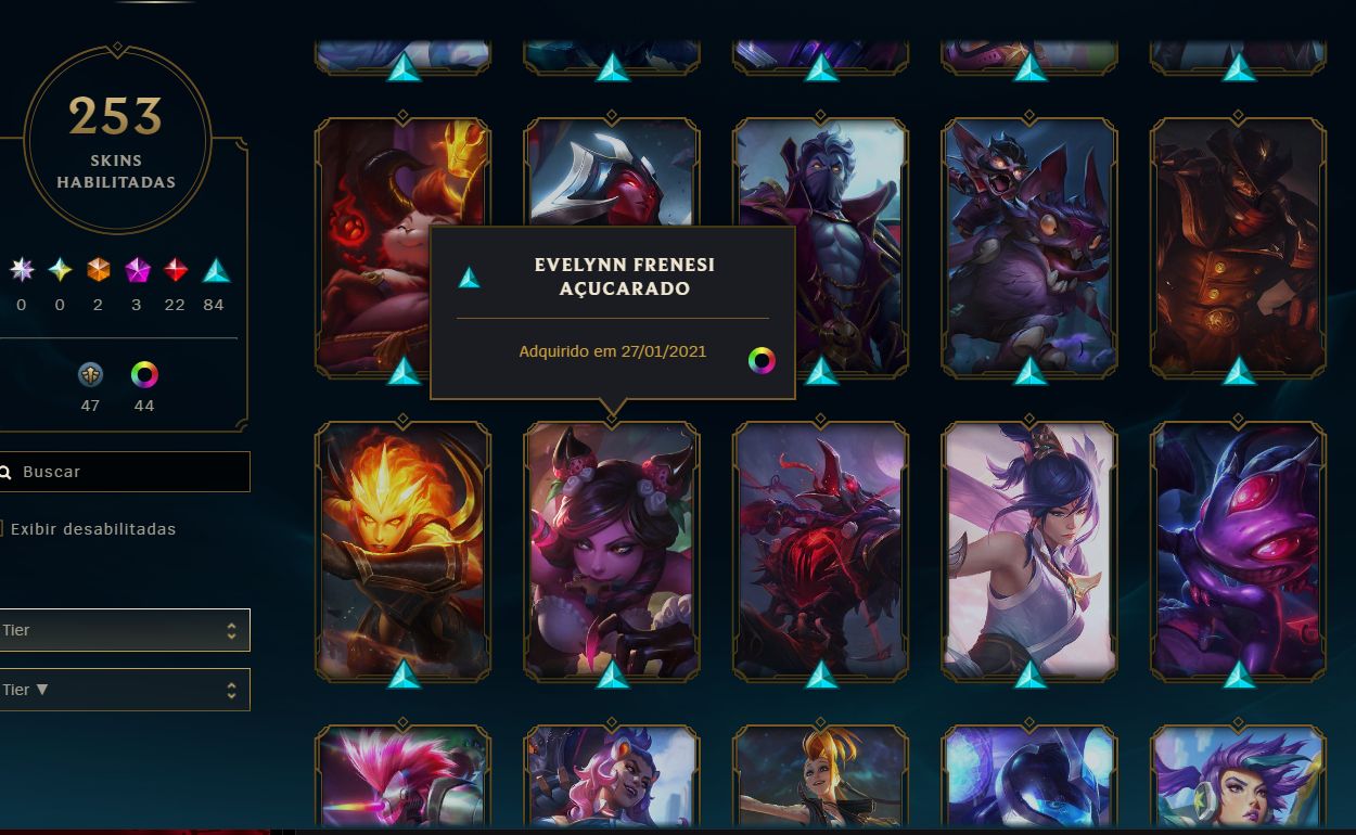 CONTA LOL | 253 SKINS | FULL ACESSO | ÚNICO DONO