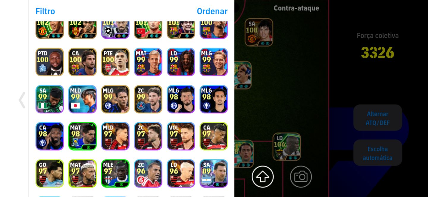 Conta efootball 3332 de força