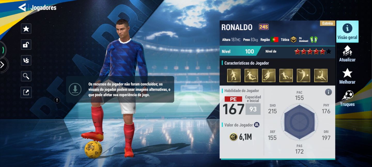 Conta de Football dream be a pro