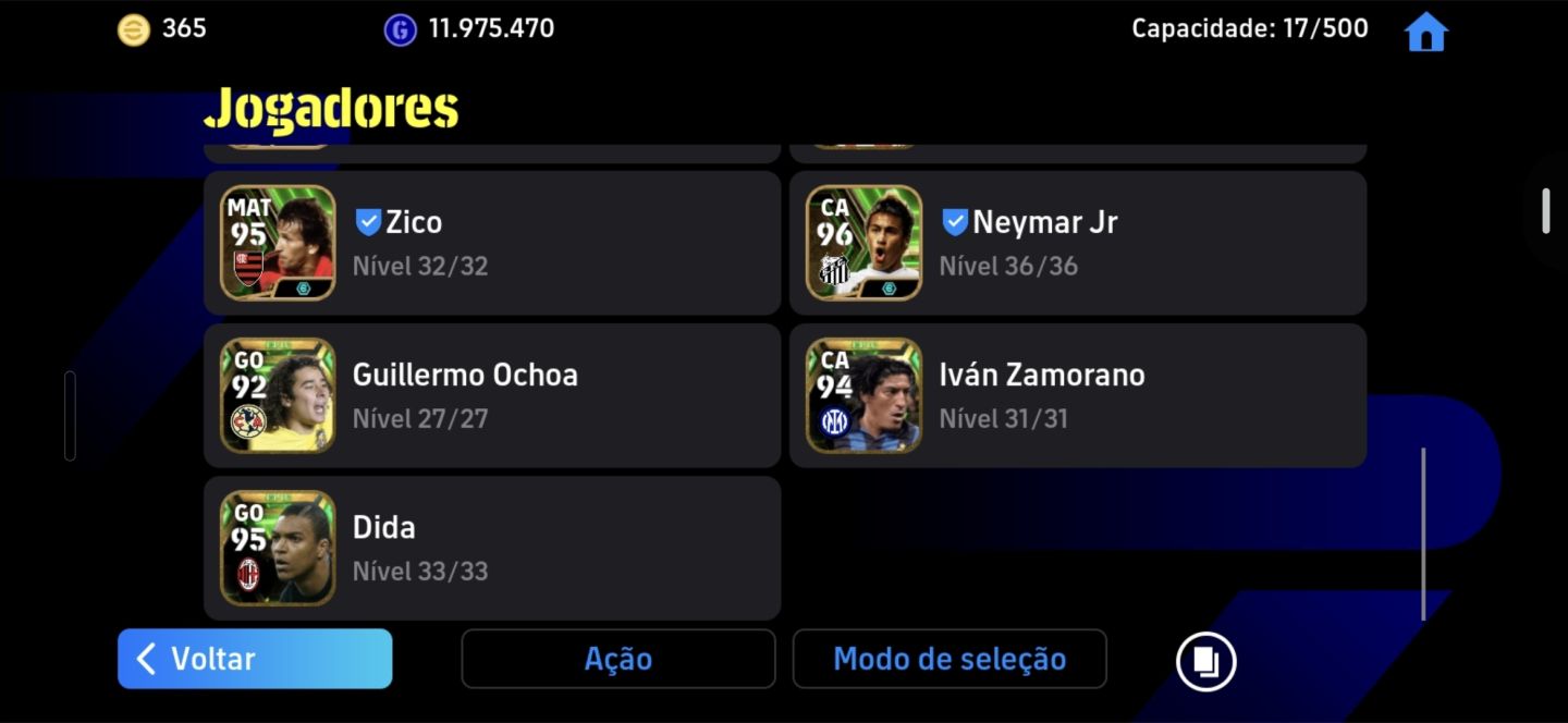 EFOOTBALL 3172 FORÇA, 17+ÉPICOS | NEYMAR SANTOS | ZICO | DROGBA | ROONEY | MESSI