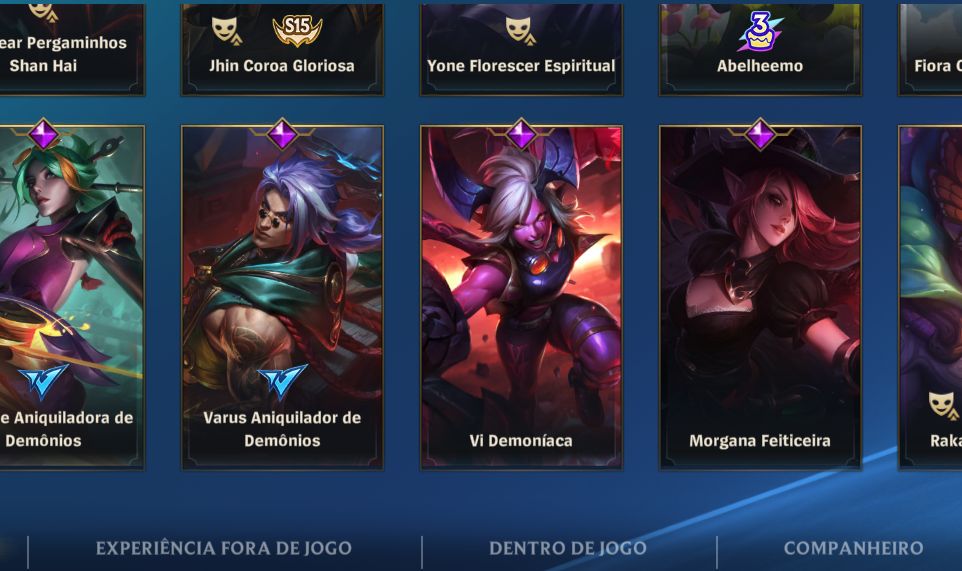 Conta Wild Rift com 2 skins exclusivas raras