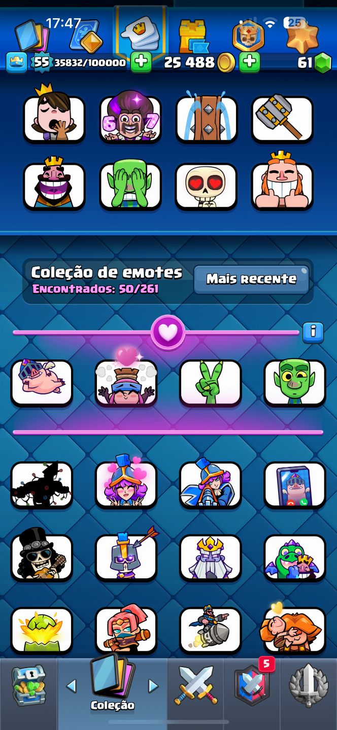 CONTA CLASH ROYALE 10K TROFÉUS - RARA 6 ANOS