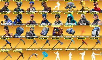 [PC] 206 skins | OG STW | The Reaper | Elite Agent | Travis Scott