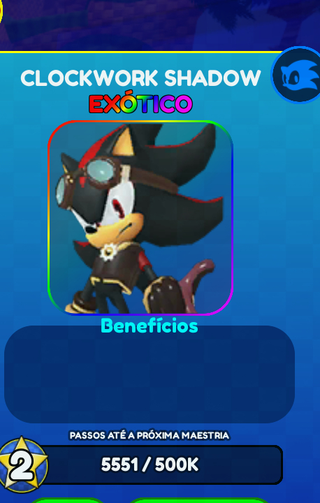 Sonic speed simulador personagem limitados!