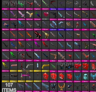 MM2 FACAS E ARMAS