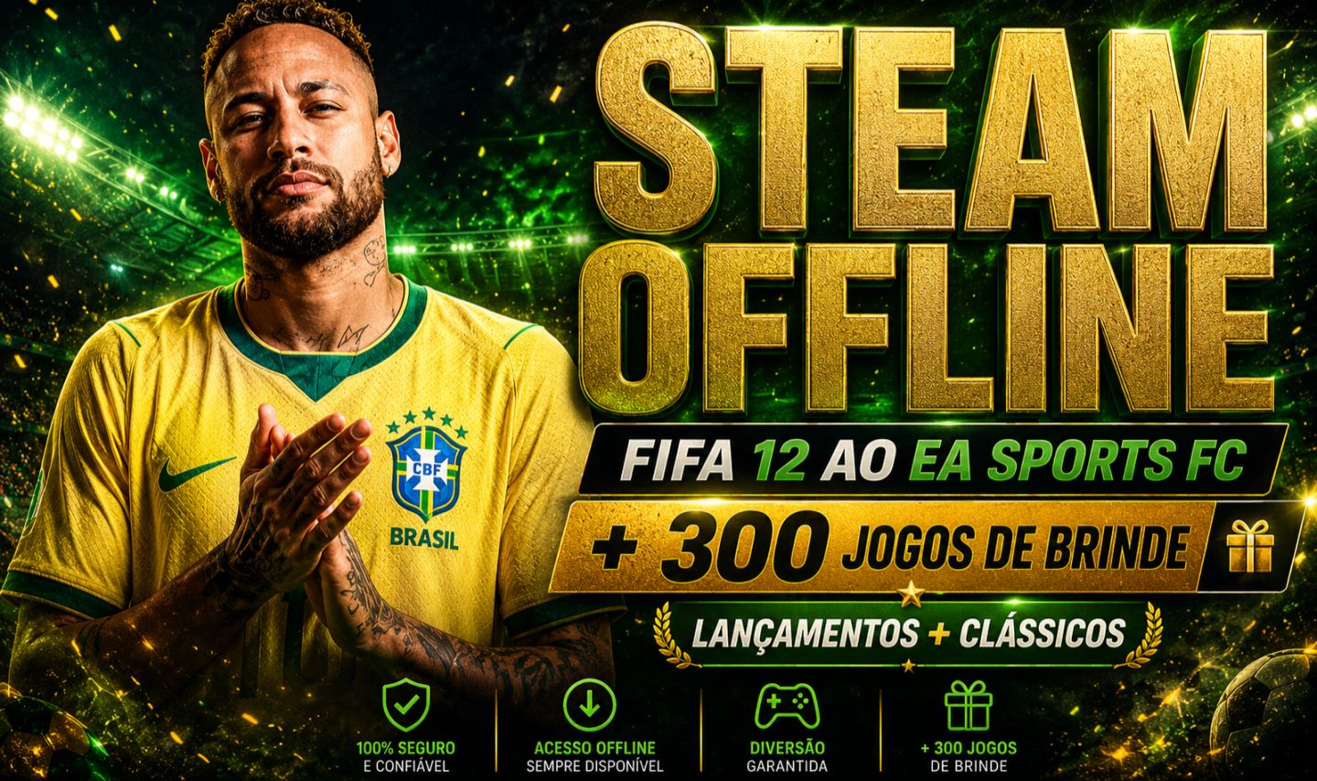 CONTAS STEAM OFFLINE PC: Ofertas C/ até 90% de desconto + 300 Jogos de Brinde!