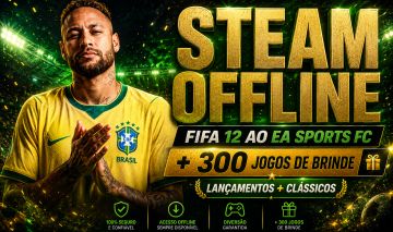 CONTAS STEAM OFFLINE PC: Ofertas C/ até 90% de desconto + 300 Jogos de Brinde!