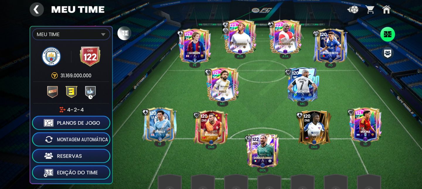 CONTA FC MOBILE 27 GER 122 (PROMOÇÃO!)