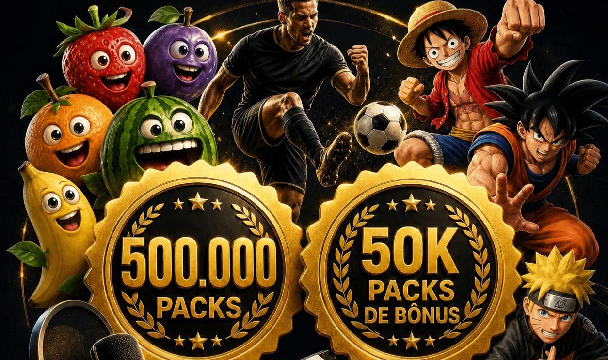 500.000 packs de vídeos + 50K de bônus monetização anime, jogos, novelinhas...