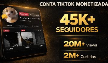 CONTA TIKTOK MONETIZADA 45K+ | TIKTOK - Redes Sociais - Tiktok - GGMAX