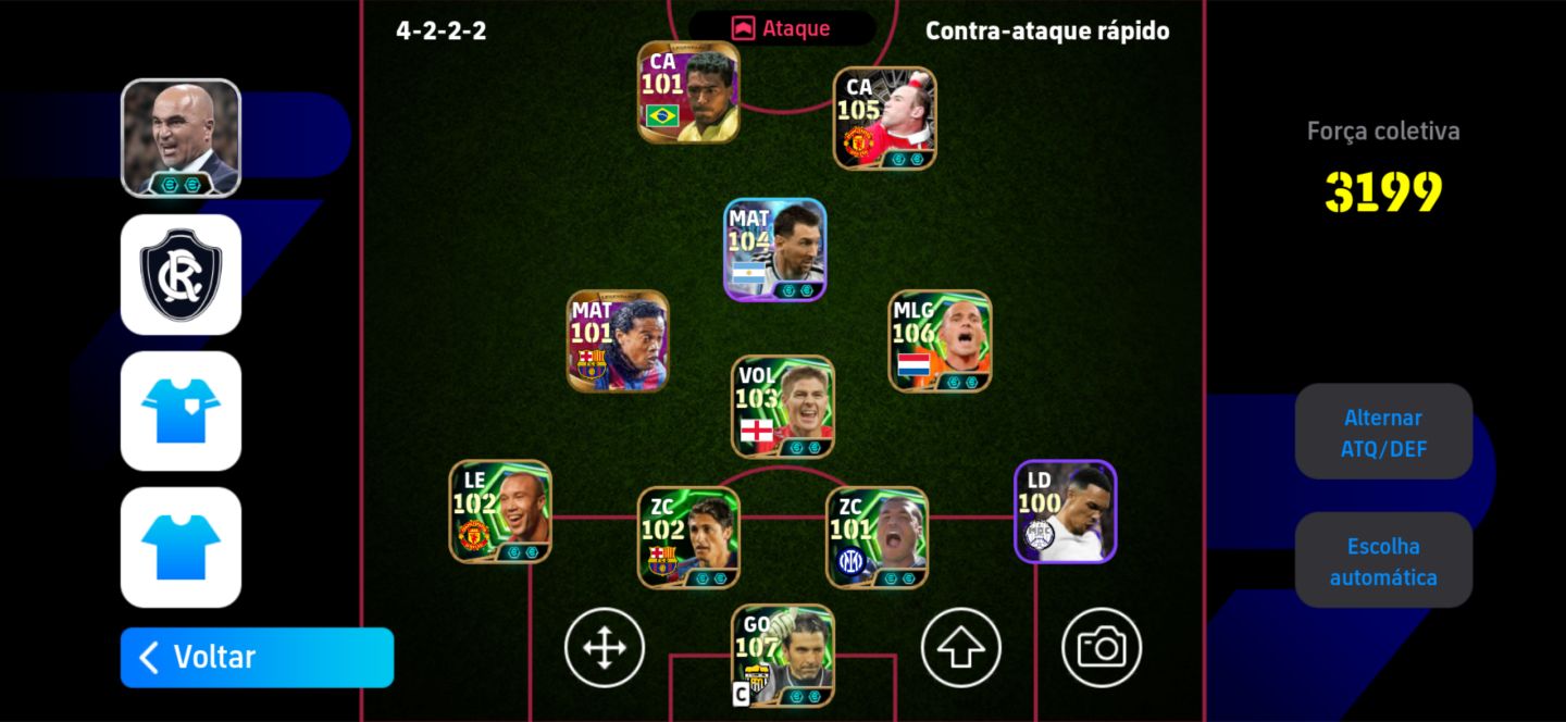 Conta de E-footeball Rara