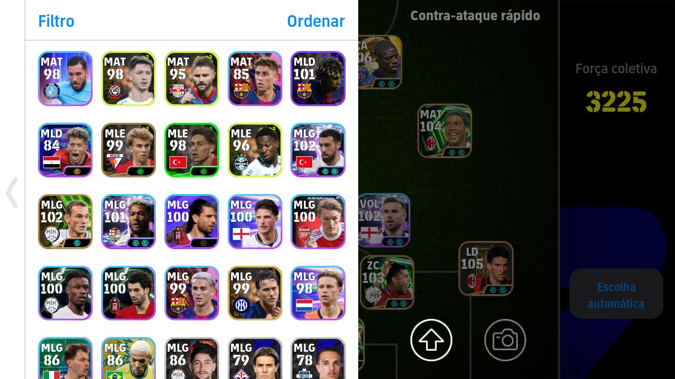 CONTA EFOOTBALL COM DEMBELE BALLON DOR++RONALDINHO GAUCHO + FORLAN++