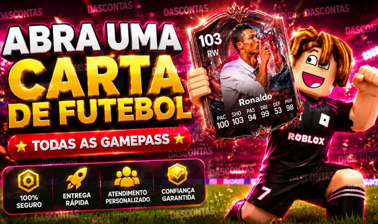 ABRA UMA CARTA DE FUTEBOL - SPIN A SOCCER CARD- TODAS AS GAMEPASS 50% OFF