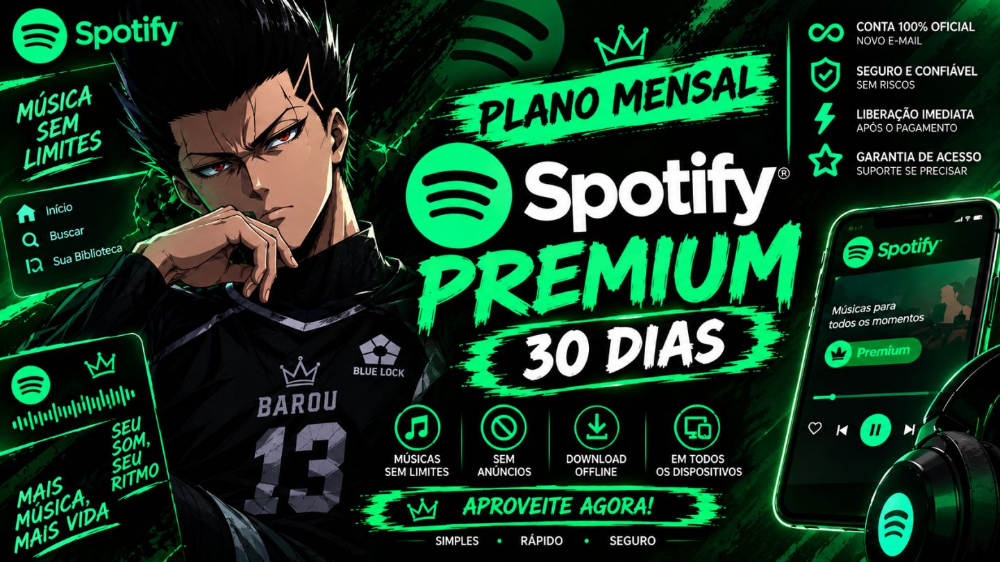 Spotify Premium 30 Dias (1 Mês) - Conta Privada + Entrega Automática