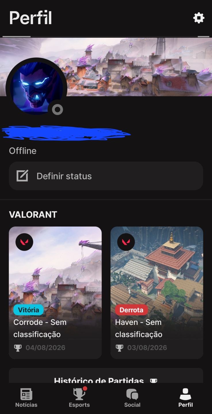 Conta Valorant Vandal Primordium