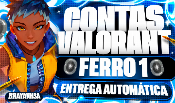 CONTAS VALORANT LEVEL 10/20, FERRO 1/2/3, FULL ACESSO!