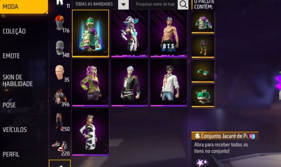 Conta antiga de Free Fire SUPER BARATA