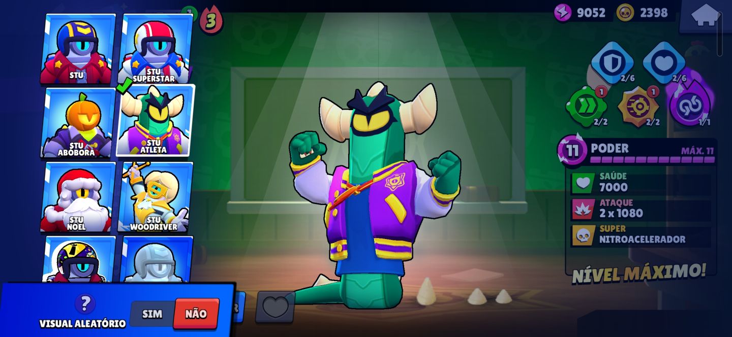 CONTA BRAWL STARS, EXTREMAMENTE GEMADA, DIVERSAS SKINS, E PASSES