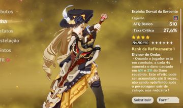 CONTA AR 57 GENSHIN IMPACT 16 CINCO ESTRELAS 57 PERSONAGENS
